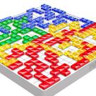 Jogo de tabuleiro blokus - mattel bjv44