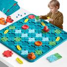 Jogo de tabuleiro burgkidz Logical Road Builder Kids 4-8 Years