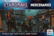Jogo de tabuleiro CMON Stargrave Mercenaries com miniaturas de ficção científica 28mm