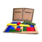 Jogo de Tabuleiro Cooperativo Chroma 4 Dominó das 4 Cores Brinquedos Educativos MDF Mitra Teorema das Quatro Cores 6 anos
