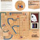 Jogo de tabuleiro Cribbage Wars Wooden Cribbage Board Set 2025