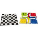 Jogo de Tabuleiro Dama e Ludo com Peças Plásticas Jogo de Tabuleiro Dama e Ludo com Peças Plásticas