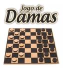 Jogo de tabuleiro damas tradicional em mad - aquarela brinq