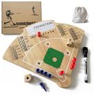 Jogo de tabuleiro de beisebol Deartisan Oak Wood para festa em família