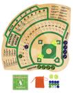 Jogo de tabuleiro de beisebol WodGod Sector com miçangas e dados para a família