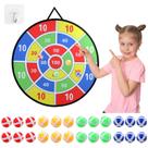 Jogo de tabuleiro de dardos para crianças Plzoslly 74cm 24 Sticky Balls Indoor Jogo de tabuleiro de dardos para crianças Plzoslly 74cm 24 Sticky Balls Indoor