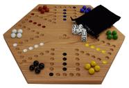 Jogo de tabuleiro de mármore Cauff Solid Oak Double Side 50cm
