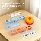 Jogo De Tabuleiro Educacional Para Crianças Com Tema De Animais, Brinquedo Interativo Para Pais E Jogo De Tabuleiro Educacional Para Crianças Com Tema De Animais, Brinquedo Interativo Para Pais E