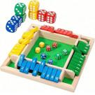Jogo de Tabuleiro Educativo Feche a Caixa De Dados Quatro Lados Matemático Interativo Infantil Adultos Adultos Família Divertido MDF Kizumba