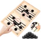Jogo de tabuleiro Fast Sling Puck Wooden Hockey para crianças