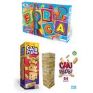 Jogo de Tabuleiro Forca + Caiu Perdeu Feito em Madeira - Pais e Filhos
