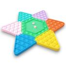 Jogo De Tabuleiro Grande Pop It Para Fidget Toy Dupla Jogador Xadrez Brinquedo Para Familia c/ 2 dados