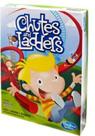 Jogo de tabuleiro Hasbro Chutes & Ladder com 4 peões na caixa de economia de espaço