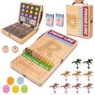 Jogo de tabuleiro Horse Race Silkchio 53cm com cartas e dados para adultos