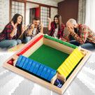 Jogo de Tabuleiro ITOMTE Shut The Box de Madeira, Estratégia Matemática Jogo de Tabuleiro ITOMTE Shut The Box de Madeira, Estratégia Matemática