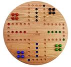 Jogo de Tabuleiro Marbles Solid Oak Wood 4 Player Cauff 44x44x2cm