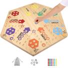 Jogo de tabuleiro Medikaison Extra Large Wahoo Marble 60cm 4-6 jogadores