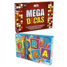 Jogo de Tabuleiro Mega Dicas + Forca - Pais e Filhos