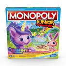 Jogo de Tabuleiro Monopoly Junior Edição Unicórnio - Para Crianças a partir de 5 anos