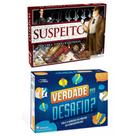 Jogo de Tabuleiro Parecido com Detetive Suspeito + Verdade ou Desafio - Pais e Filhos