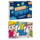 Jogo de tabuleiro Perguntas e Respostas Verdade ou Desafio + Pensa Rapido - Pais e Filhos