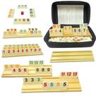 Jogo de Tabuleiro Rummy Cube Soopotay - 160 Peças com 6 Prateleiras e Estojo