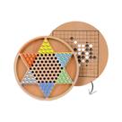 Jogo de tabuleiro Set Checkers e Five-in-a-Row para crianças