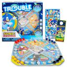 Jogo de Tabuleiro Sonic the Hedgehog Pop Up com Adesivos - Brinquedo Infantil