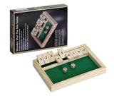 Jogo de tabuleiro Win SPORTS Wooden Shut The Box Game para 2 jogadores