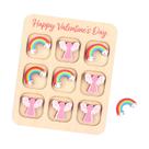 Jogo de Tabuleiro Zzbakress Funny Valentine's Day Wooden Style 2