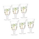 Jogo de taça com 6 lyor hand paiting 240ml cristal 1239 Jogo de taça com 6 lyor hand paiting 240ml cristal 1239