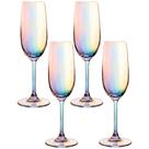 Jogo de Taça de Champagne Furta Cor de Cristal com Titânio Dom Paris Pérola 230ml 4 peças - Seu Lar