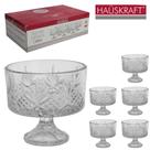 Jogo de Taça de Vidro Redonda para Sobremesa Lyanna Hauskraft com 6 Peças 140 ml