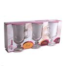Jogo de Tacas 3 Pecas 120 ml Vidro Real