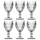 Jogo de Taças 6 Vinhos Diamante Lívon