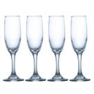 Jogo de Taças Champagne 180ml de Vidro Ano Novo Festas- 4Un