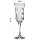 Jogo de Taças Champanhe 195ml 6 peças Lírio - Nadir - Transparente