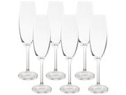 Jogo de Taças de Champanhe Bohemia Cristal 6 peças 220ml 4S032/220