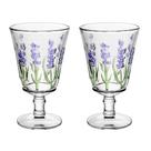 Jogo de Taças de Cristal Lavanda Hand Painting - Lyor