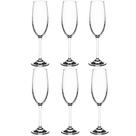 Jogo de Taças de Cristal P/ Espumante 220 ml 6 Peças - Haus Sense