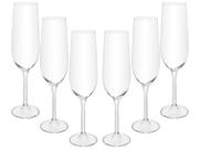 Jogo de Taças de Cristal para Champagne 270ml 6 Peças Bohemia Crex Jogo de Taças de Cristal para Champagne 270ml 6 Peças Bohemia Crex