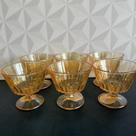 Jogo de Taças de Sobremesa Zaira Gold 6 Peças de 280 ml.