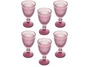 Jogo de Taças de Vidro 325ml 6 Peças Lyor - Bico de Abacaxi