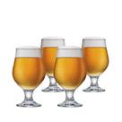 Jogo de Taças de Vidro Beer Master Para Cerveja 380ml 4 Pcs - Ruvolo