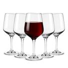 Jogo de Taças de Vidro para Água Suco ou Vinho 360ml Conjunto de 6 Taças