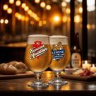 Jogo de Taças de Vidro para Cerveja Beer Master Rótulo 380ml, 2pcs Ruvolo