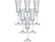 Jogo de Taças de Vidro para Champanhe Transparente 150ml 6 Peças Hauskraft Graffiato