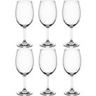 Jogo de Taças de Vinho Cristal 6 Peças Taças Para Vinho 450ml Transparente Sense Jogo de Taças de Vinho Cristal 6 Peças Taças Para Vinho 450ml Transparente Sense