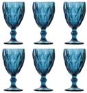 Jogo de Taças Luxx Ellegance 340ml 6 und Vidro Cristal Blue