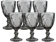 Jogo de Taças para Bebidas de Vidro 330ml 6 Peças Haus Diamond Empire
